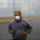 A jogger in Noida on Nov. 14.
